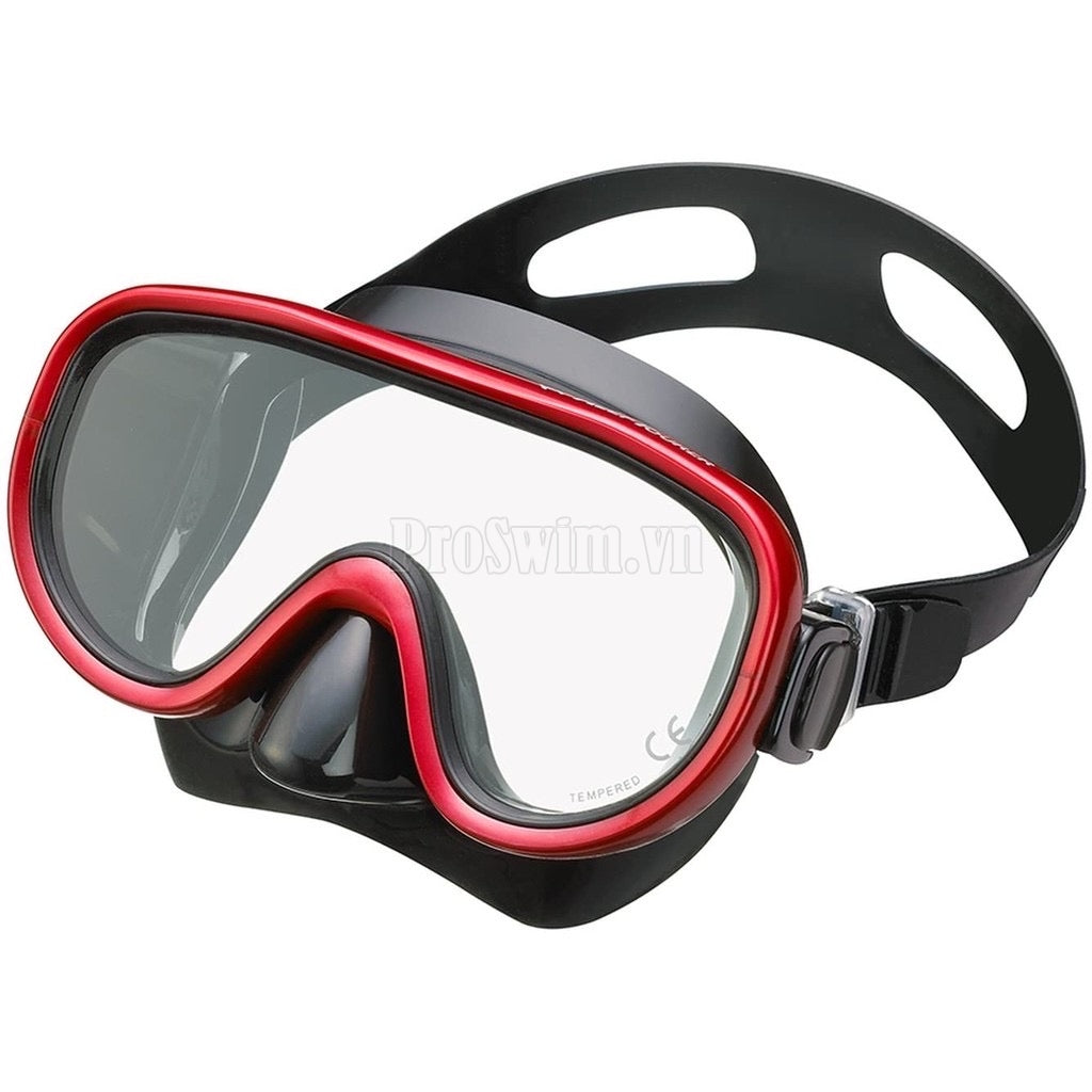 Bộ Mặt Nạ Ống Thở ReefTourer (set 2 món ) - Đỏ Đen - Xách Tay Nhật Bản