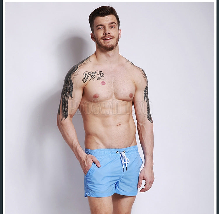 Quần Bơi Nam Đi Biển Desmiit G201 Xanh Lơ