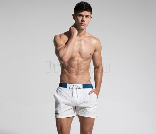 Quần Bơi Nam Đi Biển Desmiit 726 Trắng