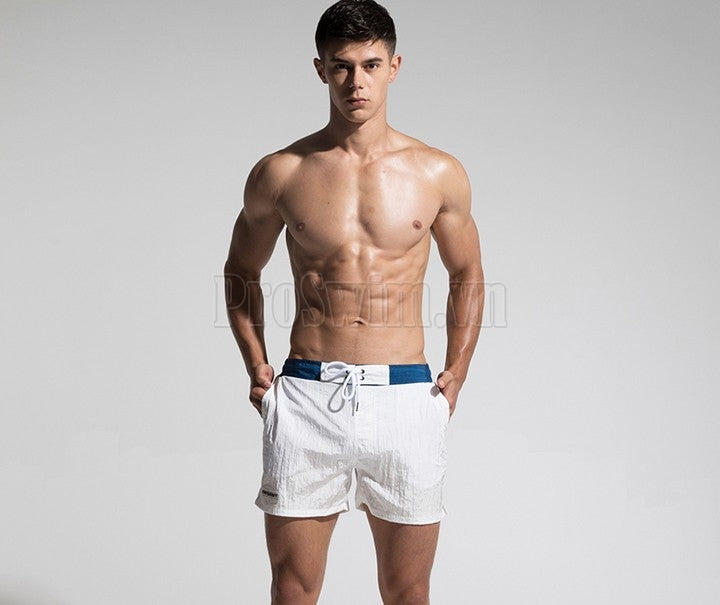 Quần Bơi Nam Đi Biển Desmiit 726 Trắng