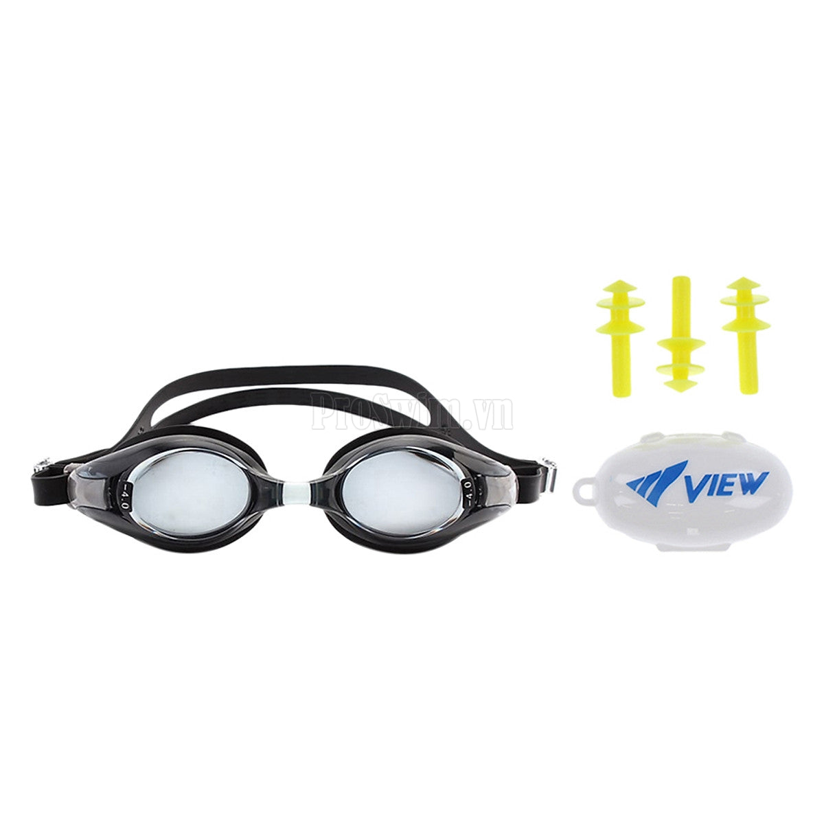 Combo Kính Bơi Cận View Và Nút Tai Bơi Chống Nước View