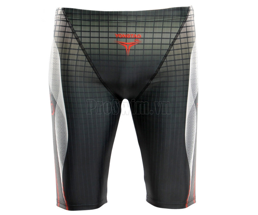 Quần Bơi Nam Lửng Yongtao 9693 Đen Đỏ