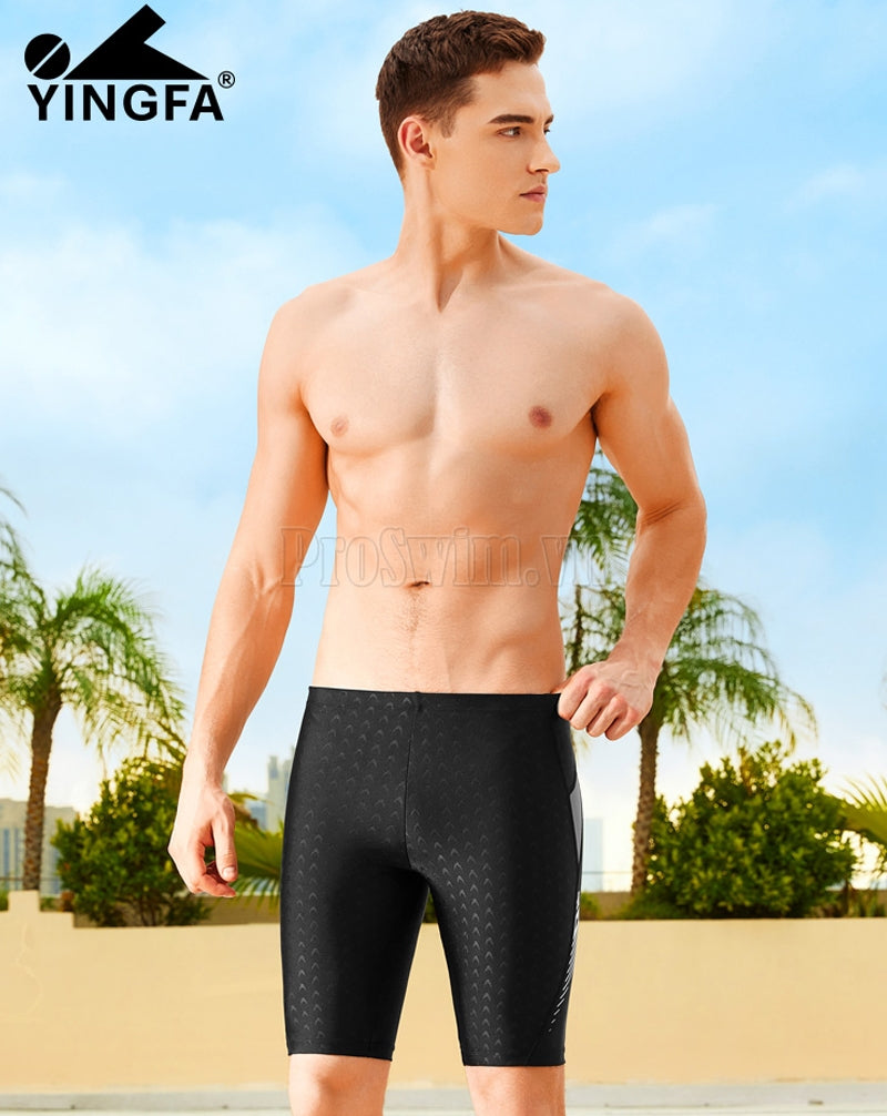 Quần Bơi Yingfa Cho Nam Dạng Lửng 3947 Đen Ghi - ProSwim.vn