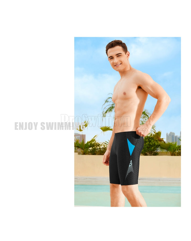 Quần Bơi Yingfa Cho Nam Dạng Lửng 3947 Đen Xanh