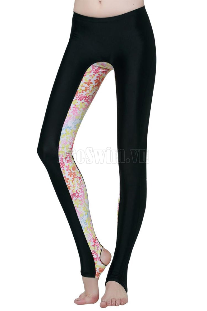 Quần Dài Tới Gót Nữ Sbart 809 Đen Hoa - ProSwim.vn