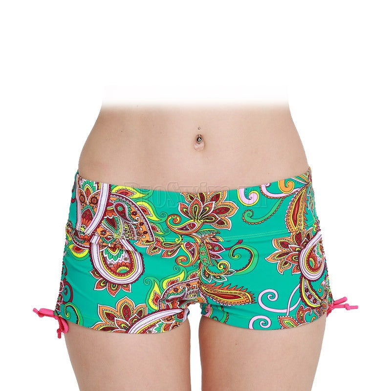 Quần Bơi Nữ Dạng Đùi Sbart 8014 Hoa Xanh - ProSwim.vn