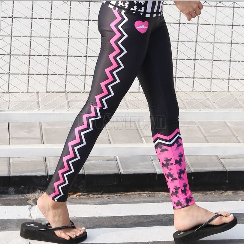 Quần Bơi Nữ dài tới gót D77 Đen - ProSwim.vn