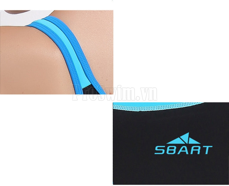Bộ Đồ Bơi Nữ Liền Thân Khoét Nách Dài Tới Đùi - Xanh Ngọc - ProSwim.vn