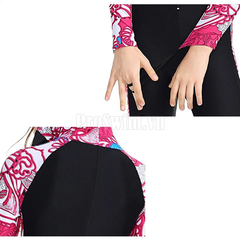 Bộ Bơi Liền Trẻ Em Có Mũ Sbart 1011 Hồng - ProSwim.vn
