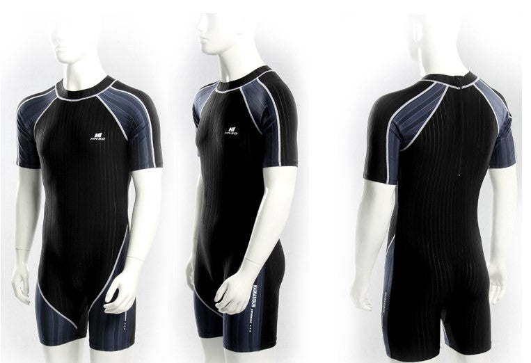 Bộ Bơi Liền Thân Nam CF81 Đen Ghi - ProSwim.vn