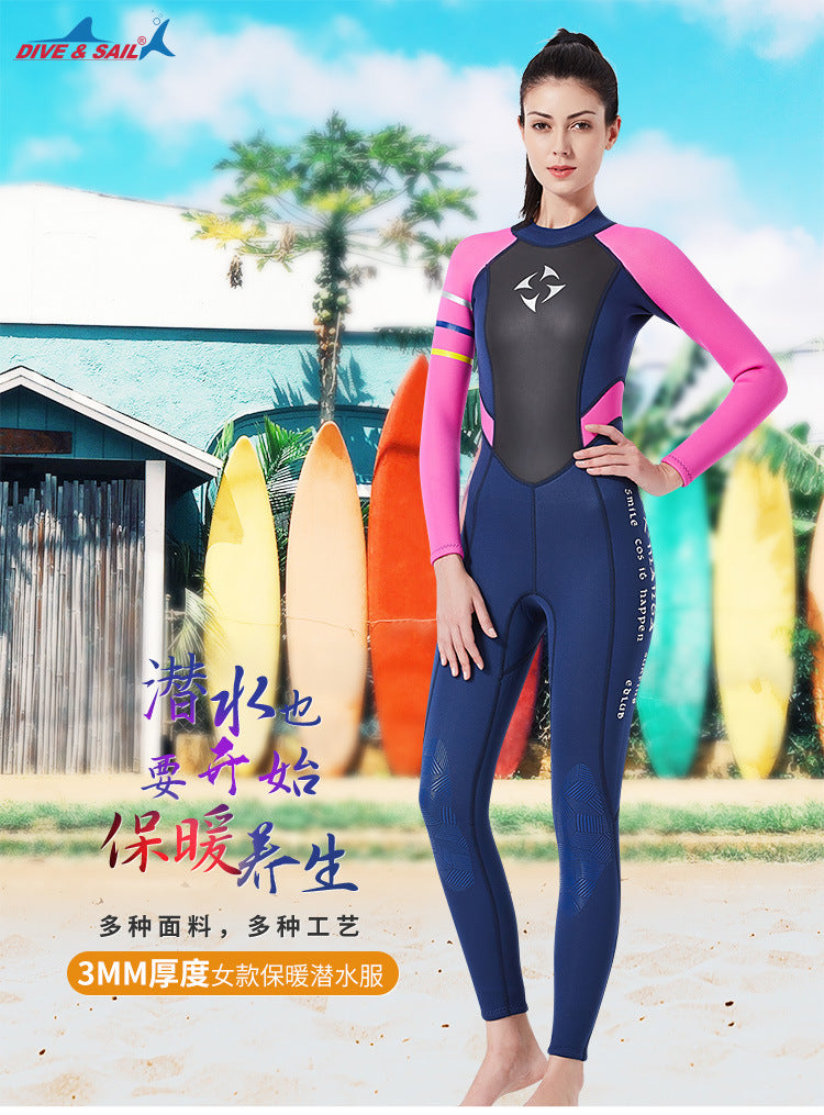 Bộ Bơi Lặn Wetsuit Nữ Giữ Nhiệt Dày 3mm WS481