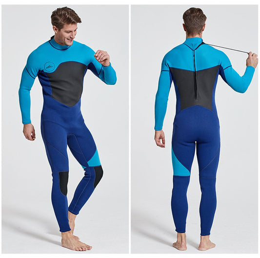 Bộ Lặn Nam Giữ Nhiệt Dày Wetsuit 3mm Sbart Xanh